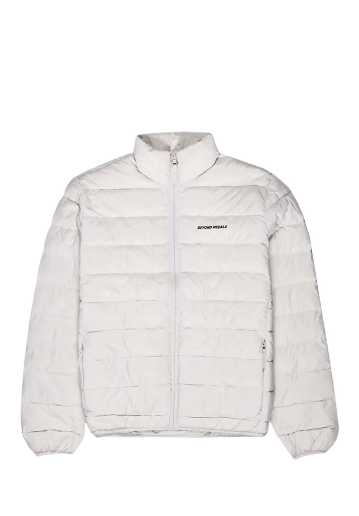GIACCA SNOWBOARD BEYOND MEDALS PACKABLE DOWN JACKET OFF WHITE S (Size S)