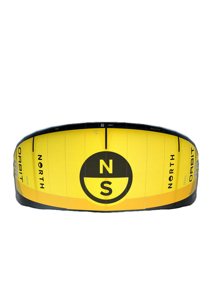VELA KITESURF NORTH KITEBOARDING ORBIT KITE 2025 218 SUNSET YELLOW 8m (Size 8m)