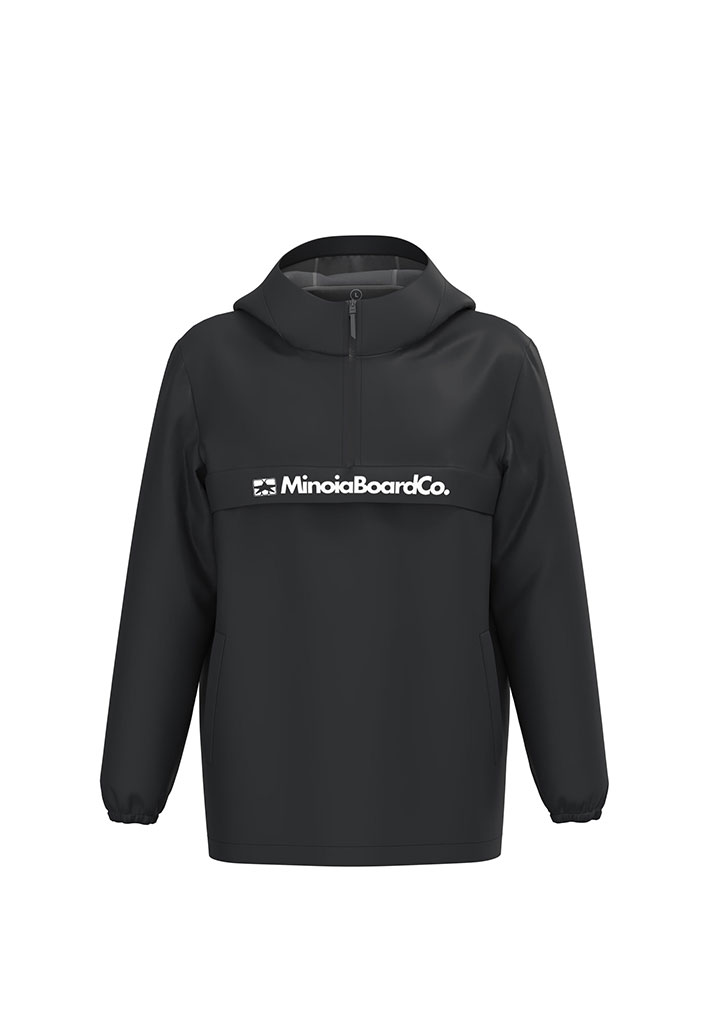FELPA TERMICA MINOIA BOARD CO ANORAK WATERPROOF BLACK XS (Size XS)