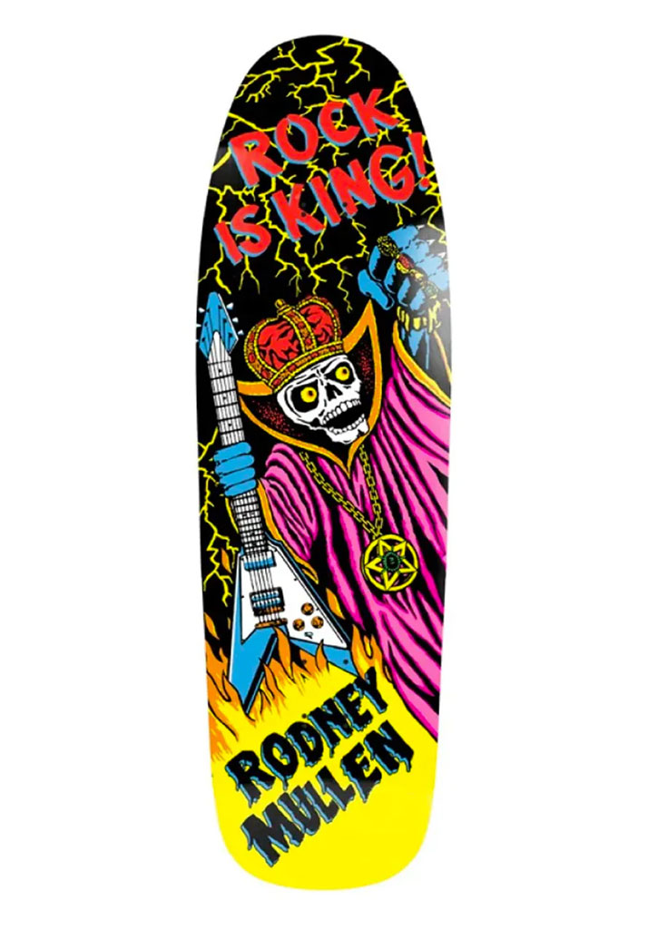 TAVOLA SKATE WORLD INDUSTRIES ROCK IS KING 9.625" RODNEY MULLEN