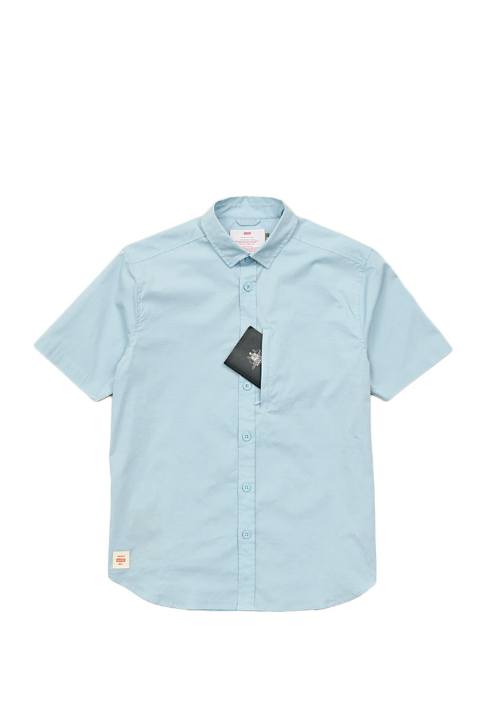 CAMICIA MANICHE CORTE GLOBE FOUNDATION SS SHIRT MARINE L (Size L)