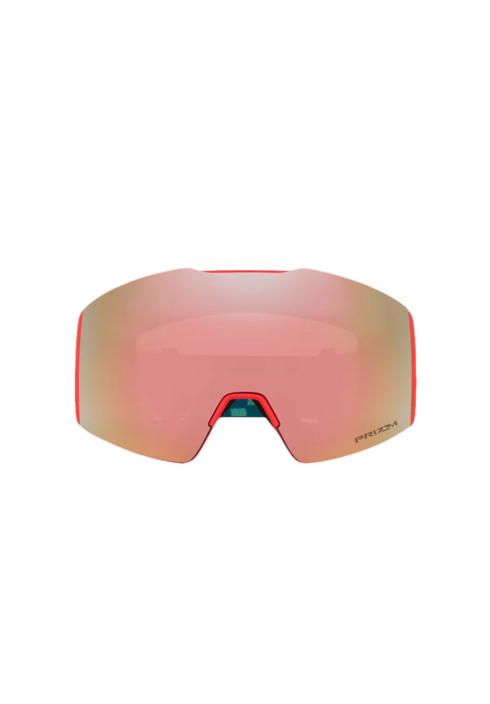 MASCHERA SNOWBOARD OAKLEY FALL LINE M PACIFIC CHEX PRIZM ROSE GOLD IRIDIUM