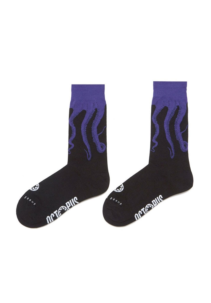 CALZE OCTOPUS OCTOPUS ORIGINAL SOCKS BLACK PURPLE U