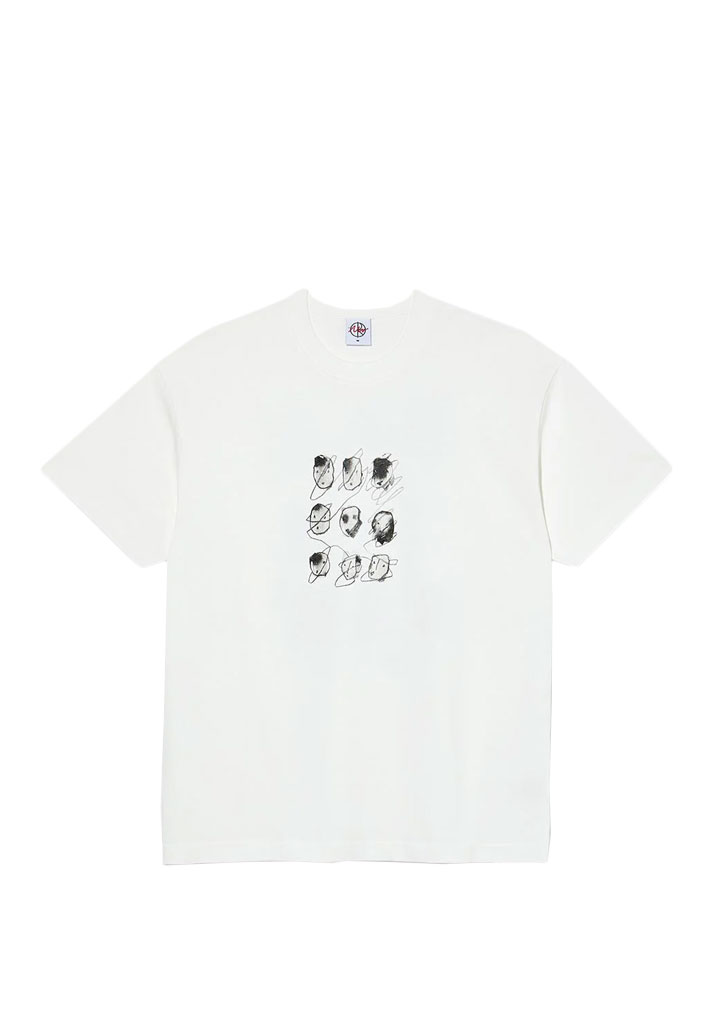 T-SHIRT MANICHE CORTE POLAR SKATE CO. TEE | SEQUENCE CLOUD WHITE L (Size L)