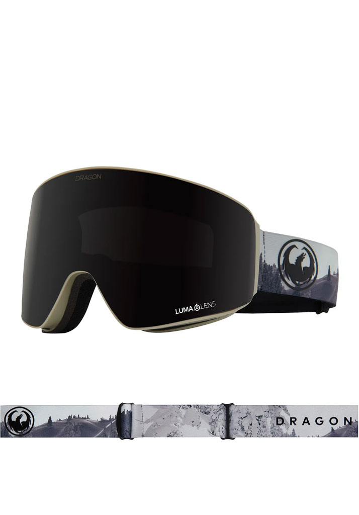 MASCHERA SNOWBOARD DRAGON DR PXV BONUS KODA LLMIDNIGHT+LLAMBER