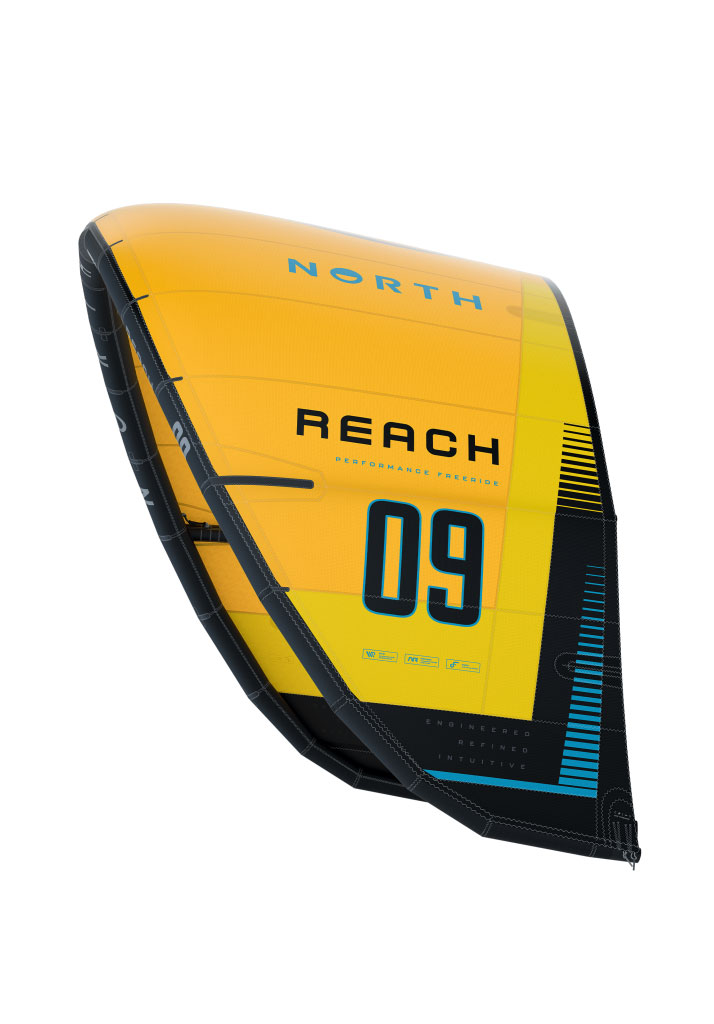 VELA KITESURF NORTH KITEBOARDING REACH KITE 2025 218 SUNSET YELLOW 12m (Size 12m)