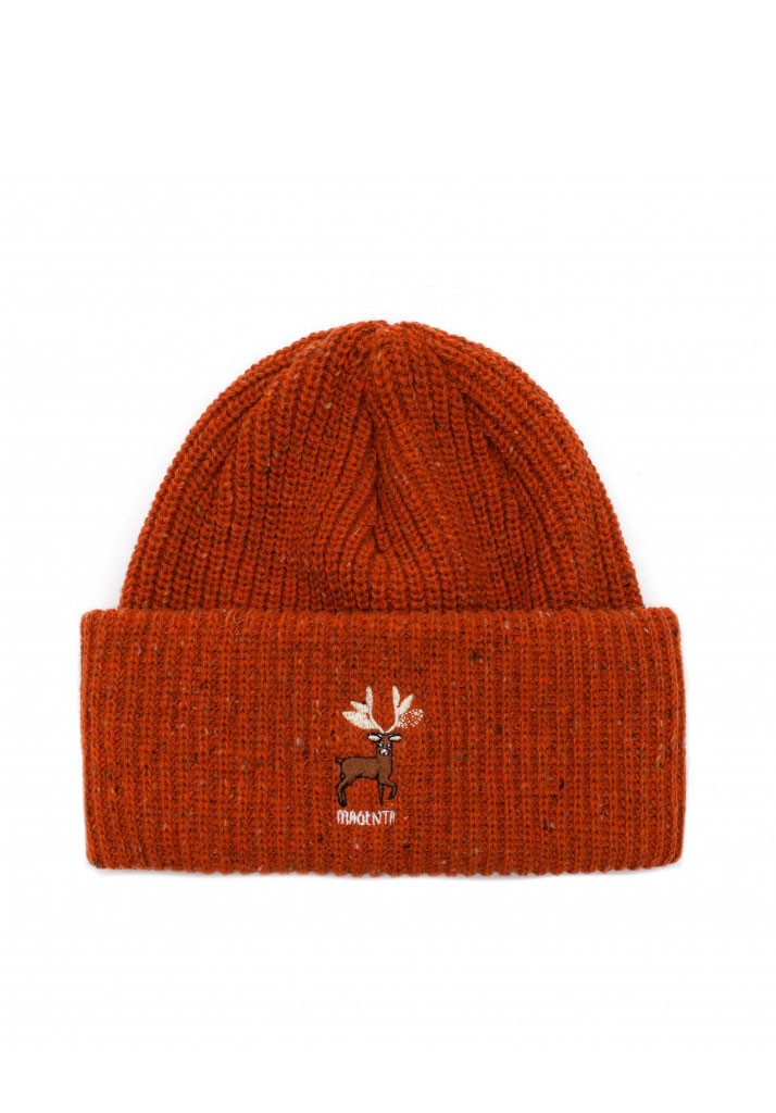 BERRETTA MAGENTA SKATEBOARDS DEER BEANIE ORANGE U