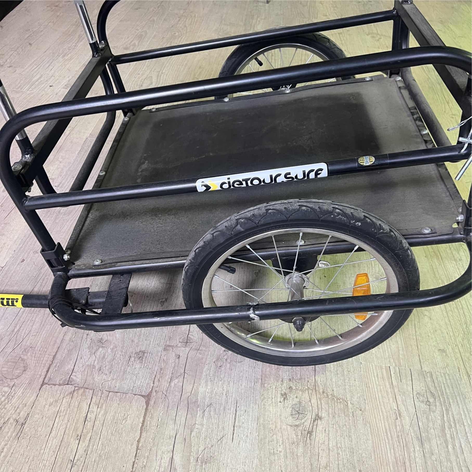 Carrello porta surf per bicicletta