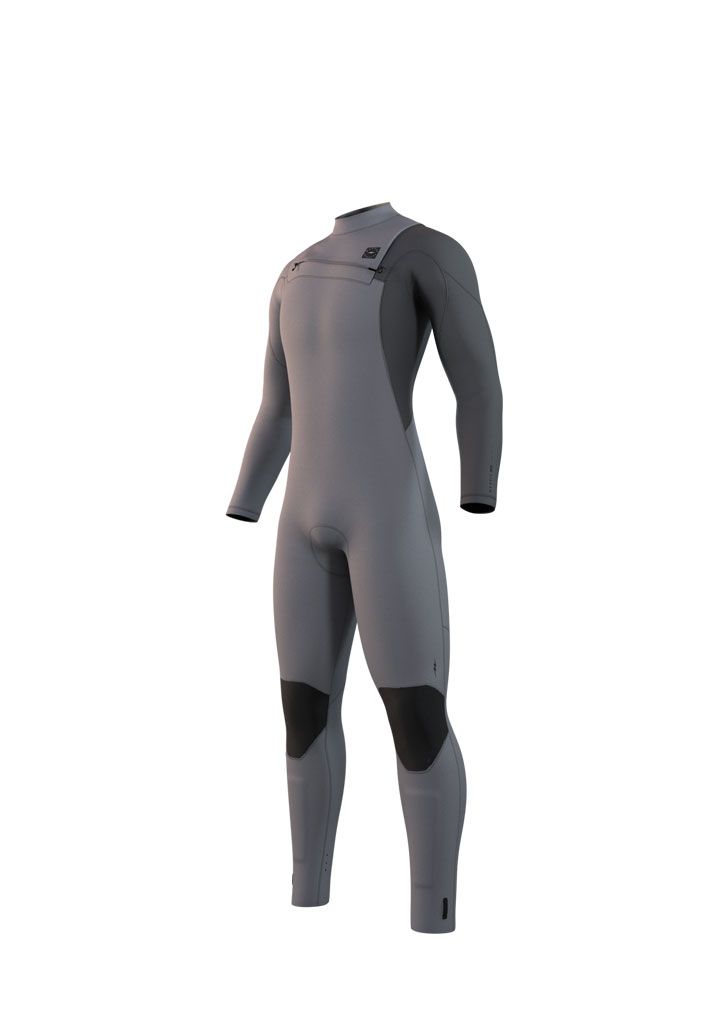 MUTA NEOPRENE MYSTIC MARSHALL FULLSUIT 5/3MM FZIP 801 LIGHT GREY M (Size M)
