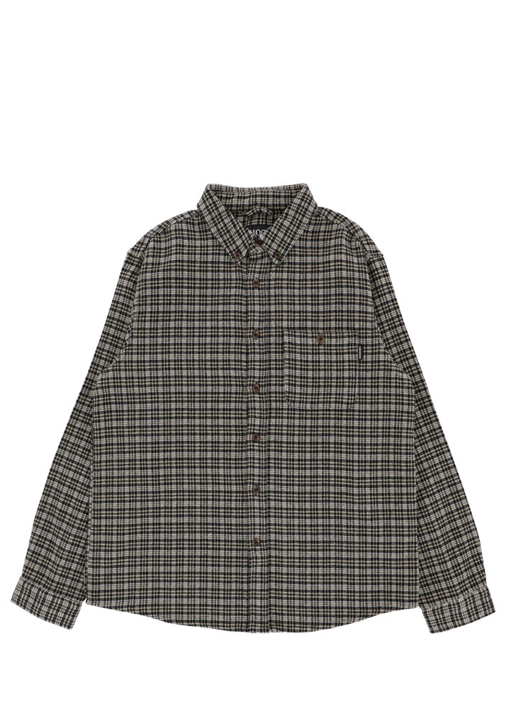 CAMICIA MANICHE LUNGHE GX1000 LONG SLEEVE BUTTON DOWN BEIGE HOUNDSTOOTH XL (Size XL)