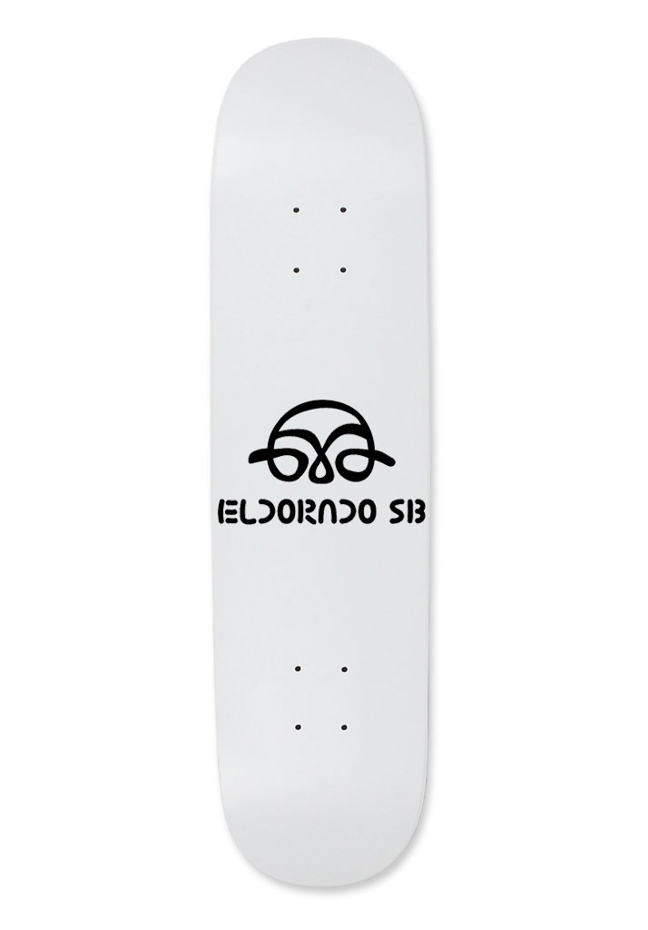 TAVOLA SKATE ELDORADO LOGO DECK 8.375" WHITE