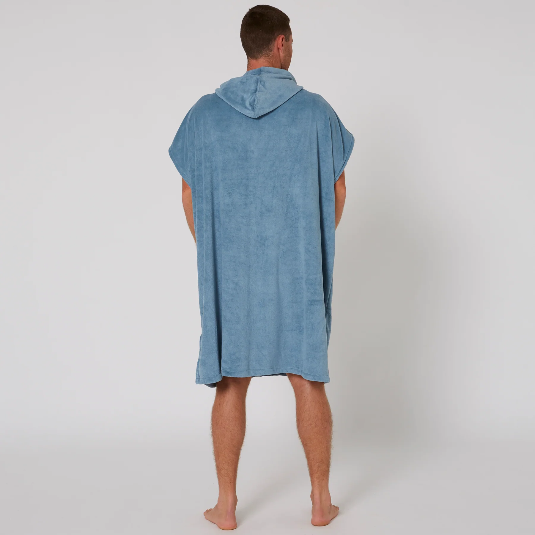 Ocean & Earth Mens Surf Essential Hooded Poncho - Color : Dull Black
