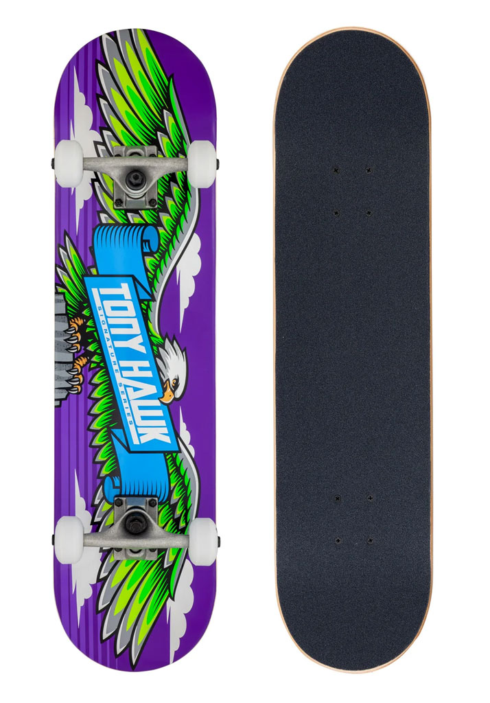 SKATE COMPLETO TONY HAWK SS 180 COMPLETE WINGSPAN PURPLE 7.75"