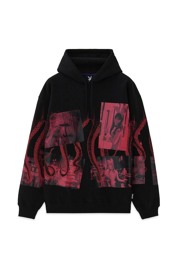 FELPA CAPPUCCIO OCTOPUS BUNNIES NIGHTS OCTOPUS HOODIE BLACK S (Taglia S)