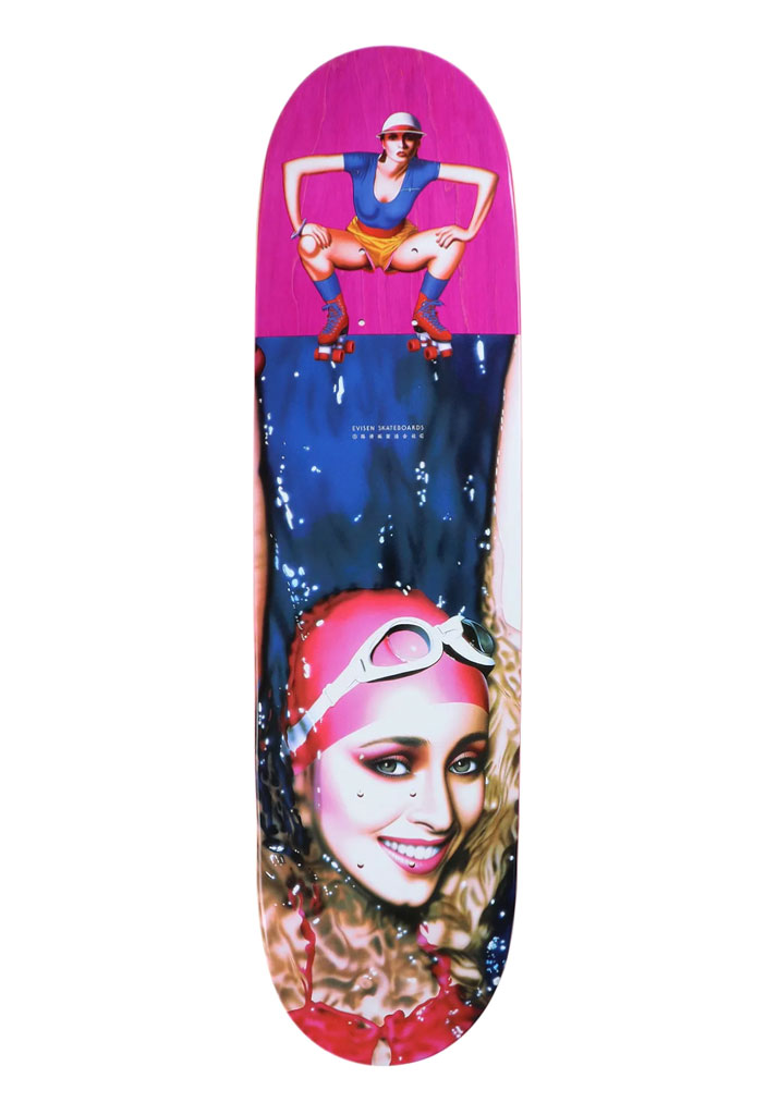 TAVOLA SKATE EVISEN SKATEBOARDS SLASH ROLLER DISCO 8.25" U
