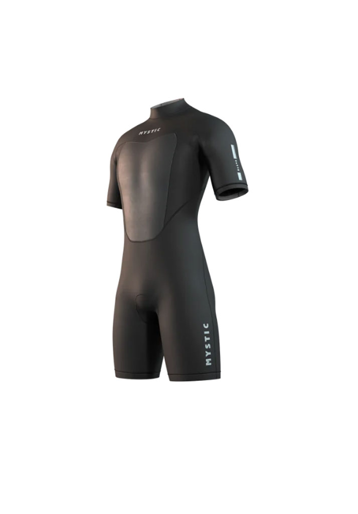 MUTA NEOPRENE MYSTIC BRAND SHORTY 3/2mm BZIP FLATLOCK 900 BLACK XXL (Size XXL)