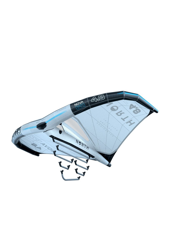 VELA WING NORTH KITEBOARDING NOVA PRO WING 2025 100 WHITE 5,4m (Size 5,4m)