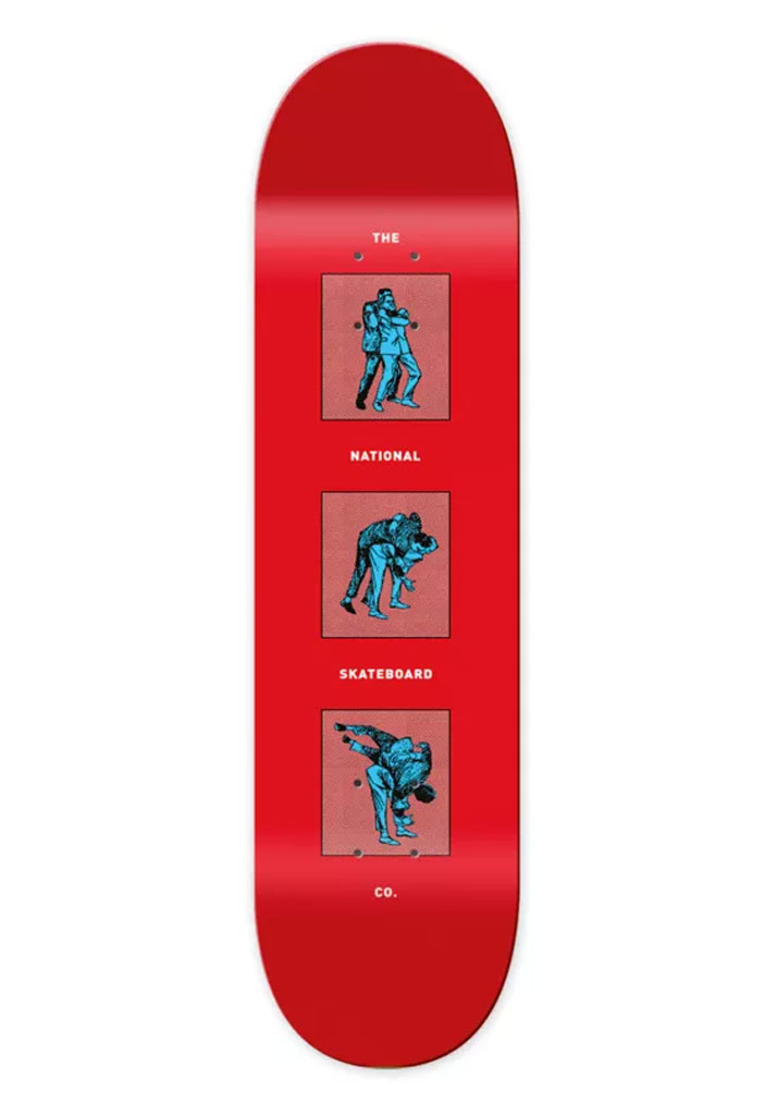 TAVOLA SKATE THE NATIONAL S. CO. OFFICE POLITICS RED 8.25"