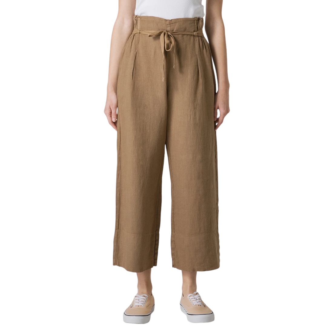 Deha Pantalone Cropped in lino (S)