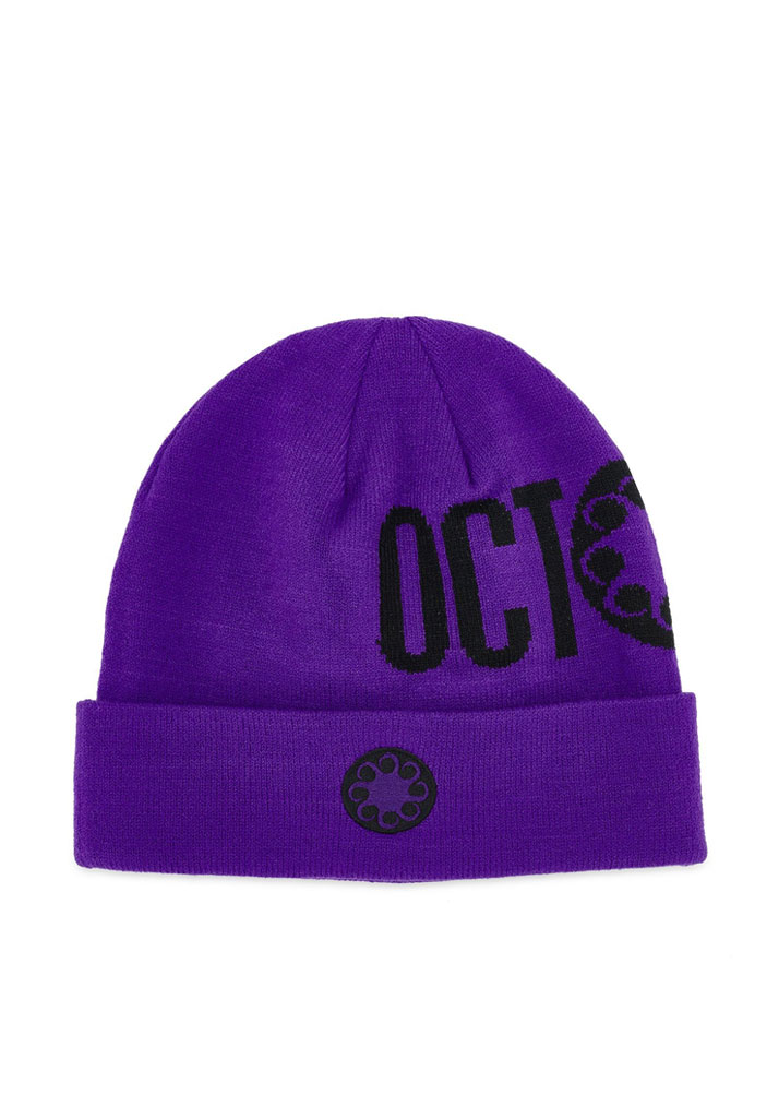 BERRETTA OCTOPUS PURPLE OCTOPUS LOGO BEANIE BLACK U