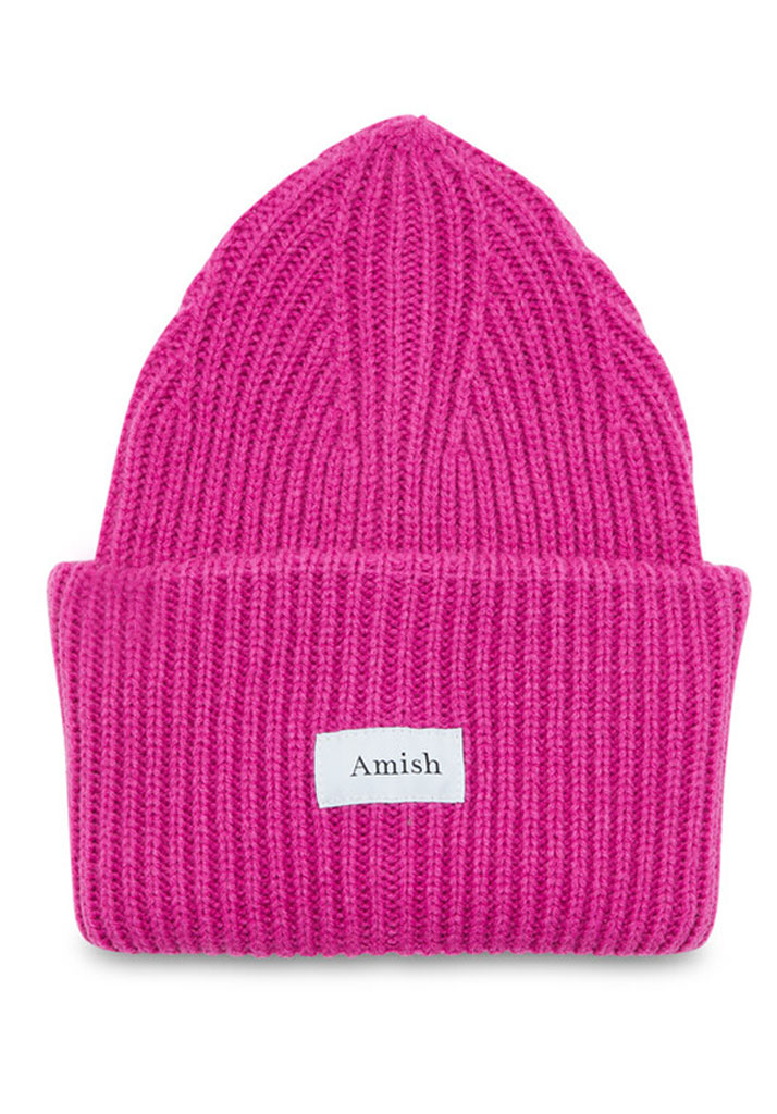 BERRETTA AMISH BEANIE WOOL BLEND KNOCK OUT PINK