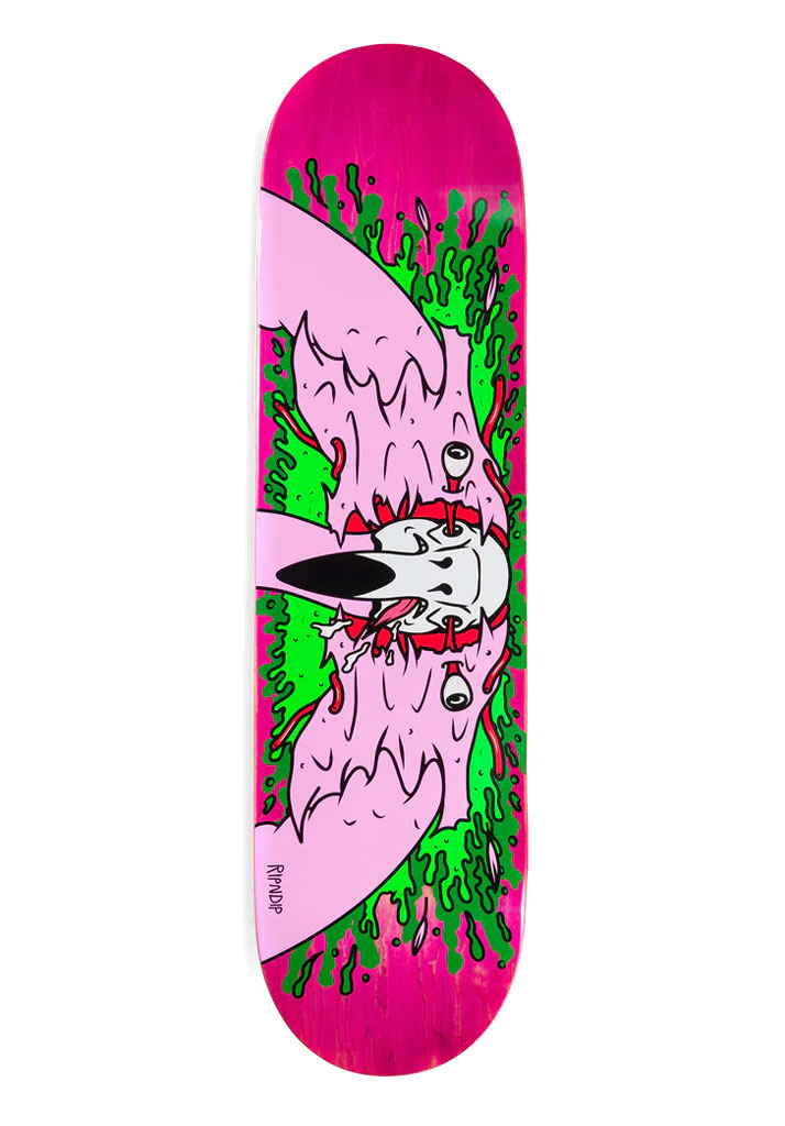 TAVOLA SKATE RIPNDIP SKULL FACE FLAMINGO DECK 8.25" PINK