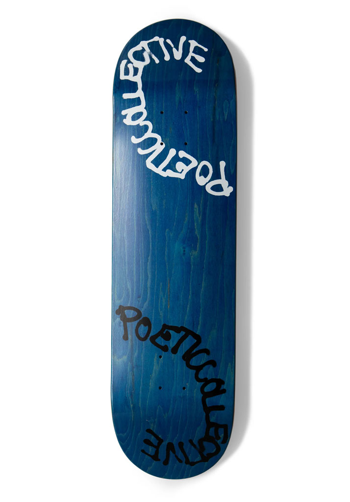 TAVOLA SKATE POETIC COLLECTIVE SPRAY TEXT (HIGH CONCAVE) 8.125"