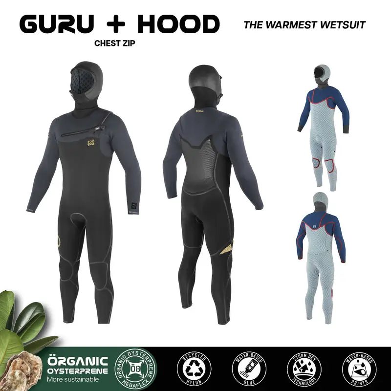 Sooruz Fullsuit Men 5/4/3 CZ GURU+ Hood - "Color: Black","Size: XXL"