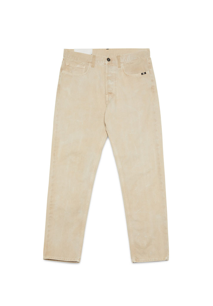 PANTALONI AMISH JEREMIAH STRAIGHT CANVAS MUD DYE SAND 30 (Size 30)