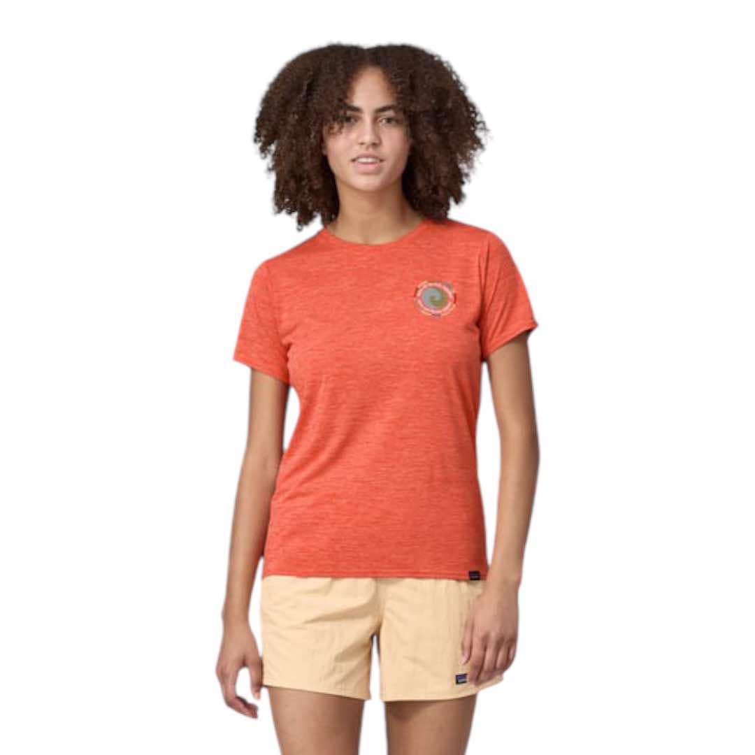 Patagonia W'S Capilene® Cool Daily Graphic Shirt (L, SUBTIDAL BLUE X-DYE)