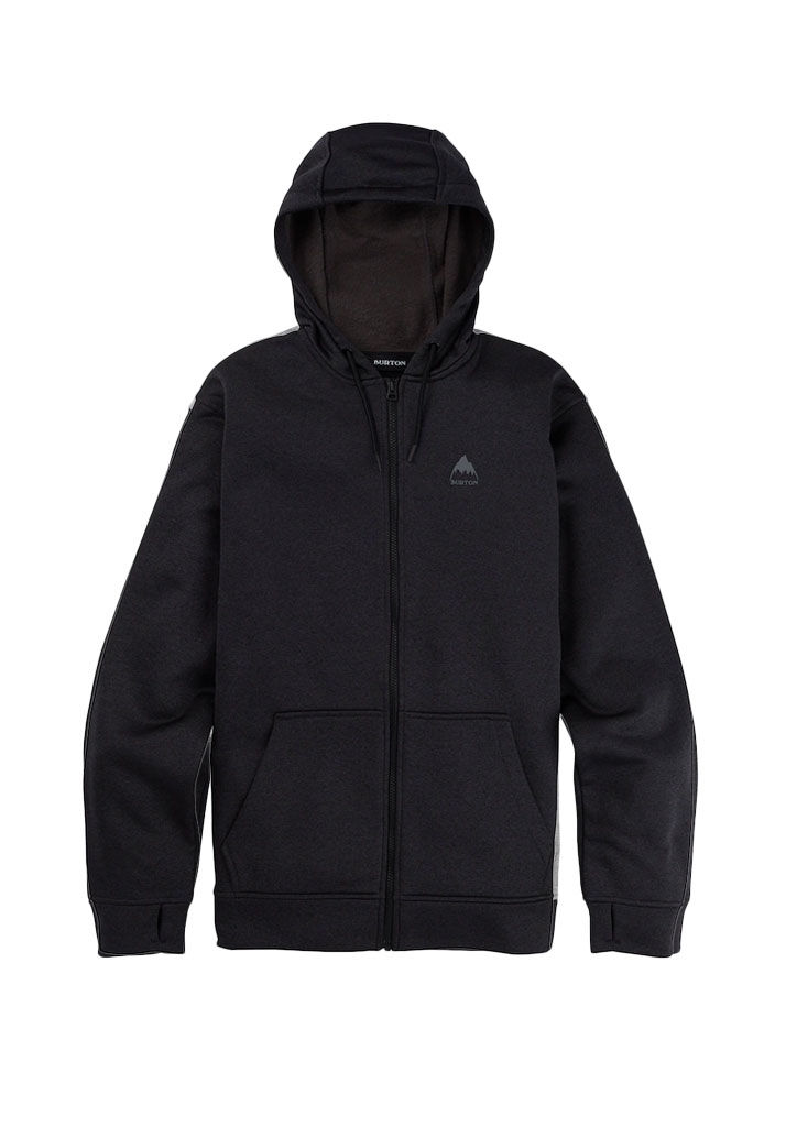 FELPA TERMICA BURTON OAK FULL-ZIP TRUE BLACK HEATHER S (Size S)