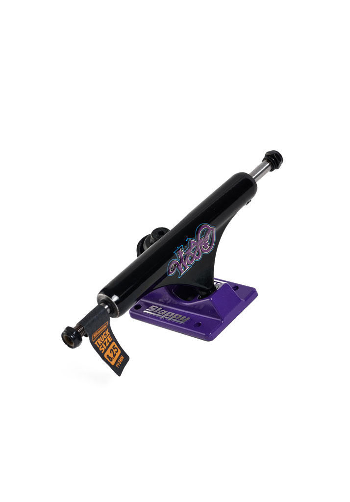 TRUCK SKATE SLAPPY TRUCK ST1 HOLLOW BAM 8.25" BLACK PURPLE