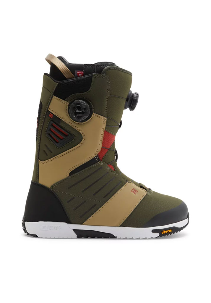 SCARPONI SNOWBOARD DC SHOES JUDGE 2025 OLIVE KHAKI 45 (Size 45)