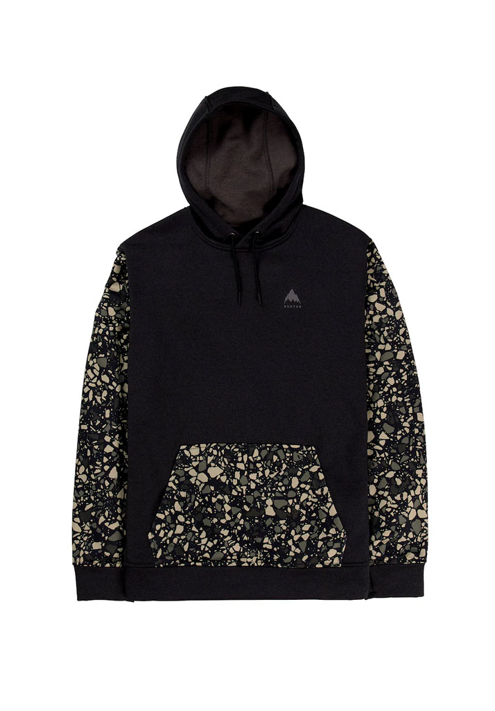 FELPA TERMICA BURTON OAK PULLOVER HOODIE TRUE BLACK HEATHER SEDIMENT XL (Size XL)