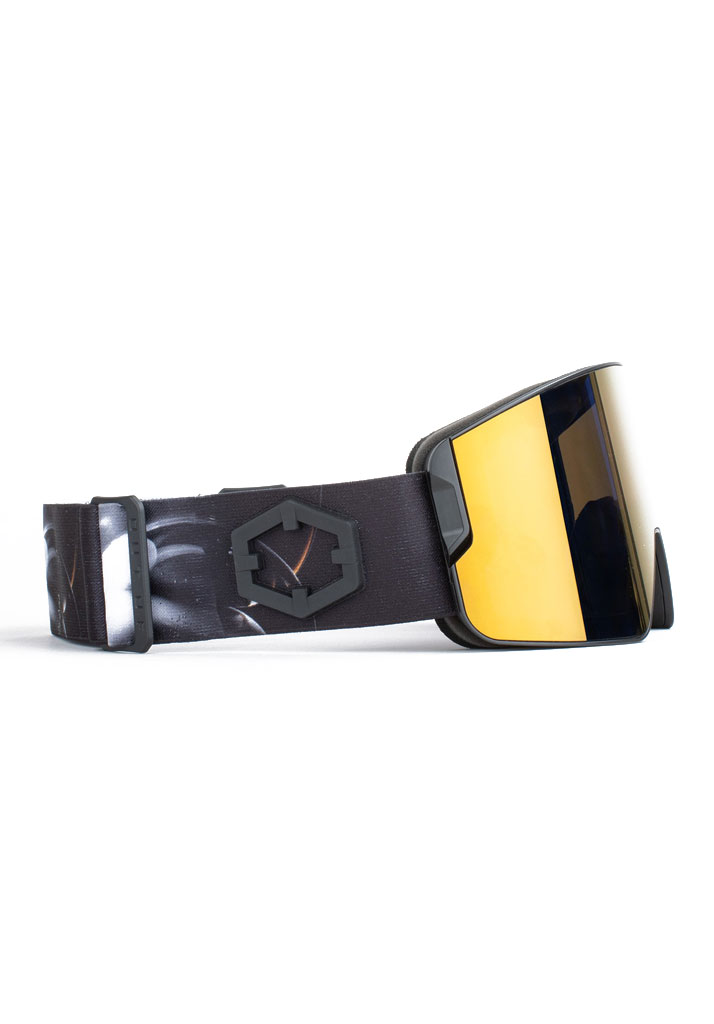 MASCHERA SNOWBOARD OUT OF ZENITH BUBBLES (M) + BL STORM - GOLD24 MCI U