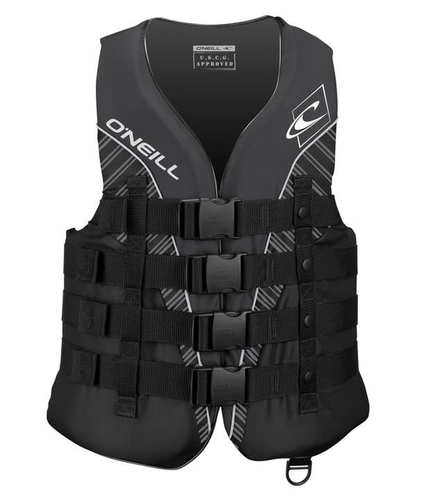 O'neill Superlite 50N ISO Vest - "Color: BLK/LIME/SMO","Size: 3XL"