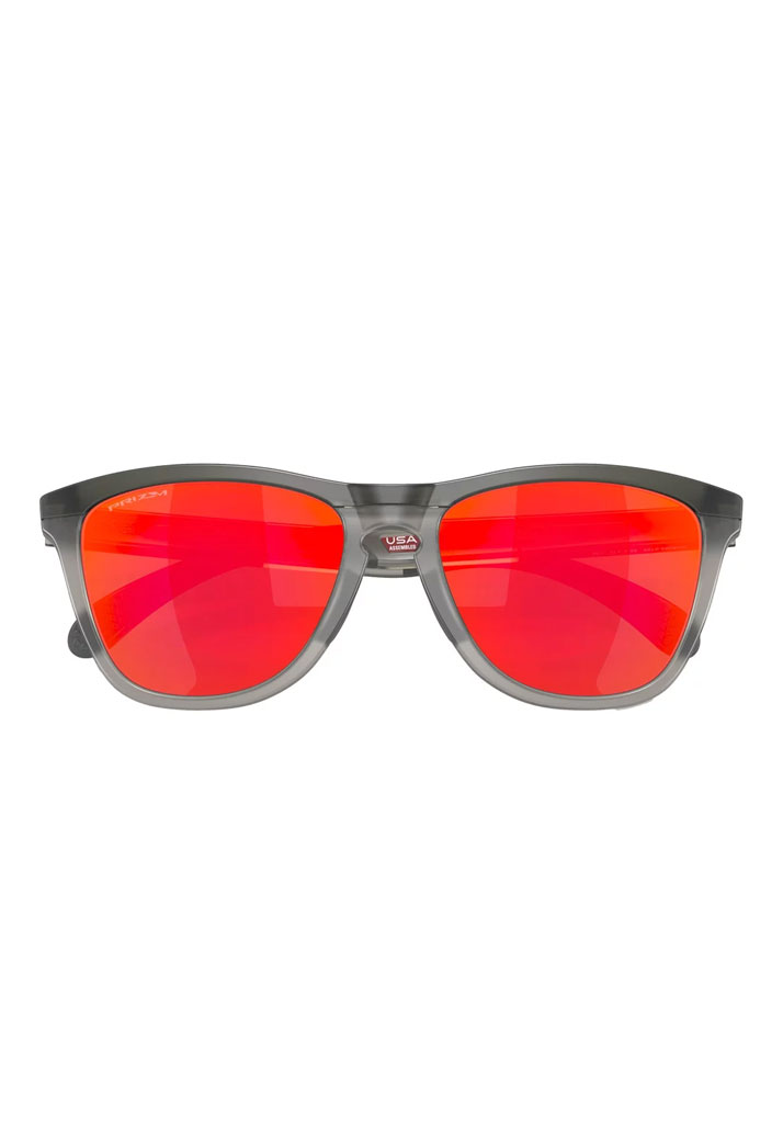 OCCHIALI OAKLEY FROGSKINS RANGE MATTE GREY SMOKE GREY INK PRIZM RUBY U