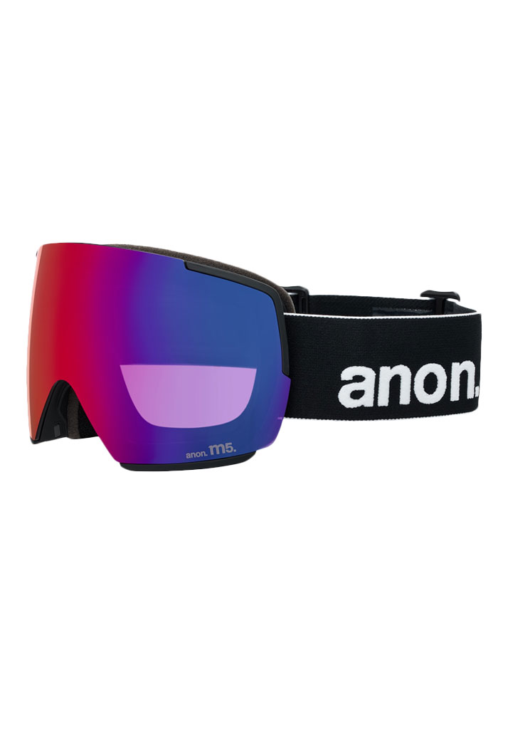 MASCHERA SNOWBOARD ANON M5 + BL + MFI FACE MASK - BLACK PERCEIVE SUNNY RED