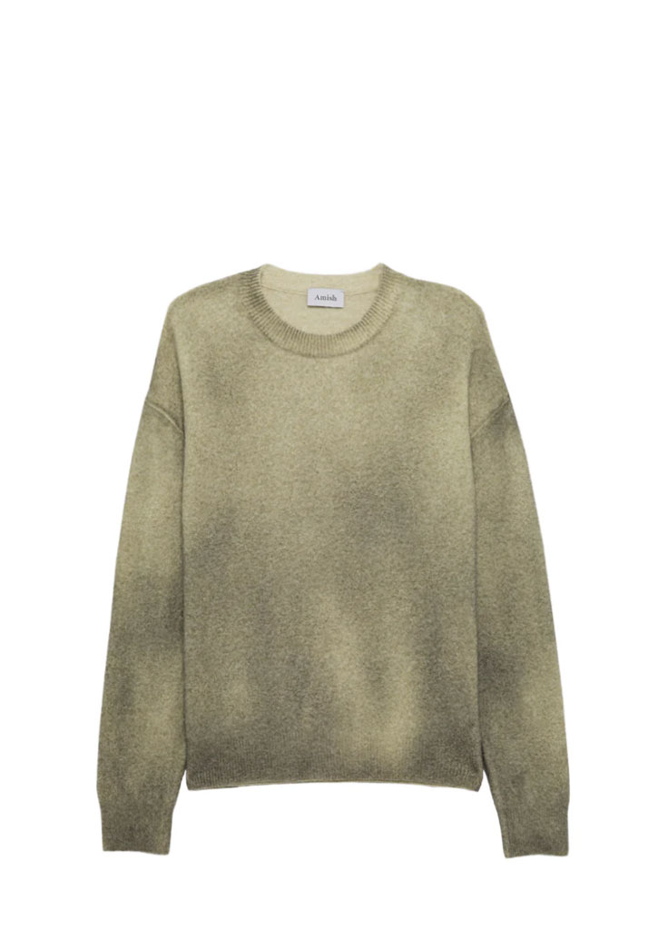 MAGLIONE AMISH SPRAY TEXTURE ARMY GREEN S (Size S)