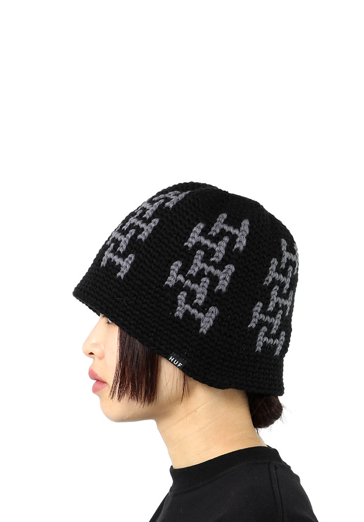 BERRETTA HUF CHAIN LINK KNIT HAT BLACK S-M (Size S-M)