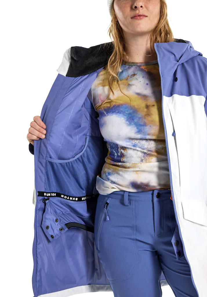GIACCA SNOWBOARD BURTON PROWESS 2.0 2L JACKET SLATE BLUE STOUT WHITE M (Size M)