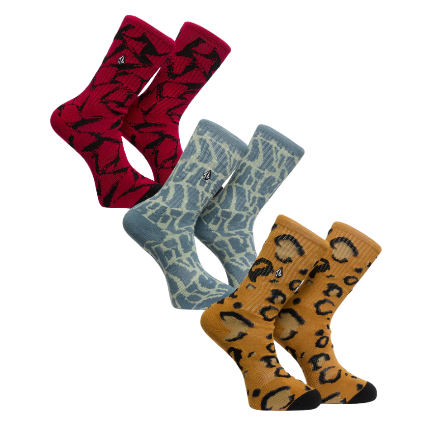 Volcom Print Mixer Socks (3Pack)