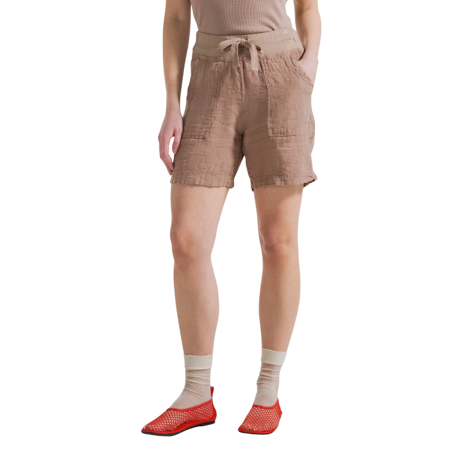 Deha Shorts in Lino Marrone (LARGE, PEACOCK)