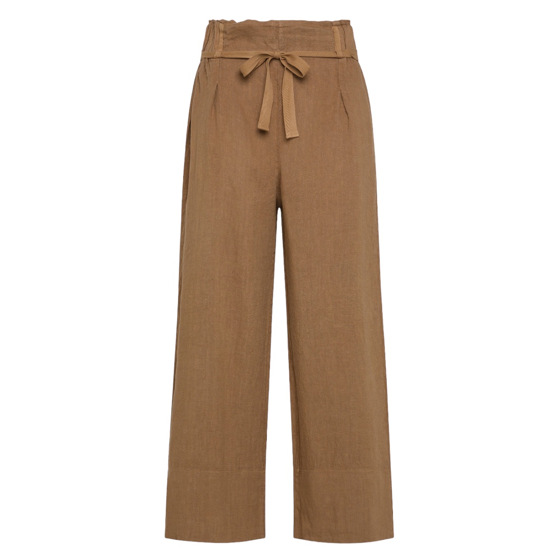 Deha Pantalone Cropped in lino (S)
