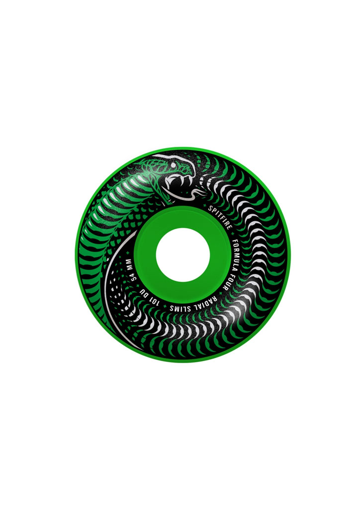 RUOTE SKATE SPITFIRE FORMULA FOUR RADIAL SLIMS 101DU 54mm