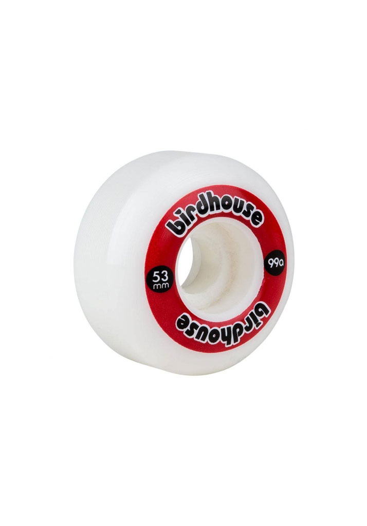 RUOTE SKATE BIRDHOUSE WHEELS LOGO 99A 53mm RED