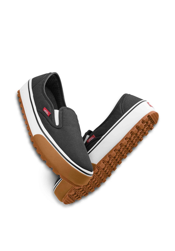 SCARPE SKATE VANS SNOW LODGE SLIPPER MID BLACK WHITE 40 1/2 (Taglia 40 1/2)