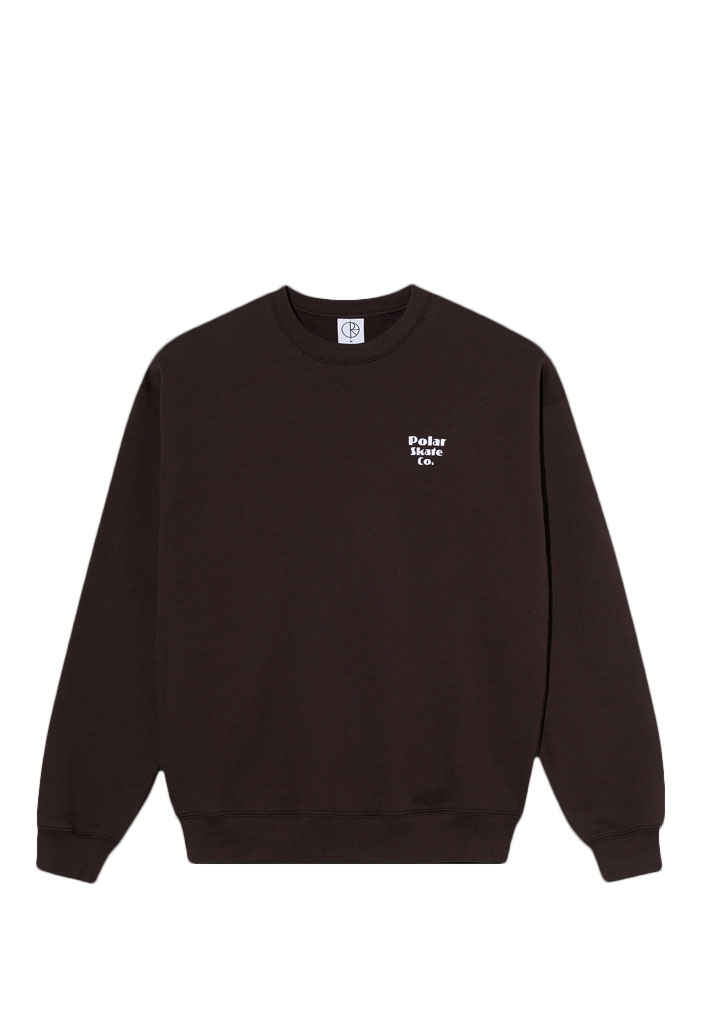 FELPA GIROCOLLO POLAR SKATE CO. DAVE CREWNECK | NEW SPORT CHOCOLATE M (Size M)