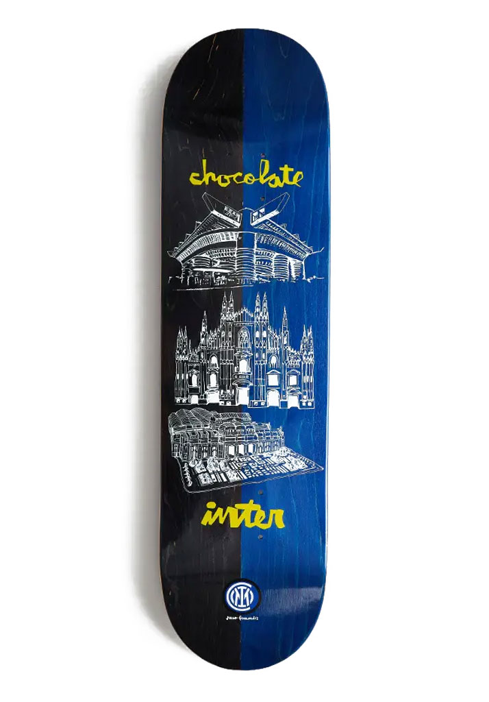 TAVOLA SKATE CHOCOLATE INTER FC FERNANDEZ VITETTA DECK 8.25"