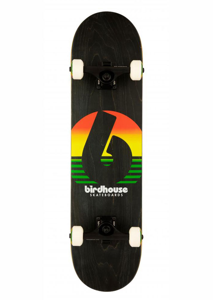 SKATE COMPLETO BIRDHOUSE STAGE 3 SUNSET RASTA U